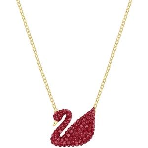 Swarovski Red swan necklace